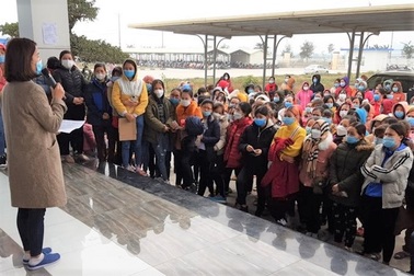 "Chốt" được thưởng Tết, 400 công nhân ở Ninh Bình đi làm trở lại