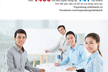 VietinBank tuyển dụng cán bộ chi nhánh trên toàn hệ thống