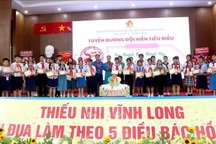Thiếu nhi Vĩnh Long thi đua thực hiện "5 điều Bác Hồ dạy"