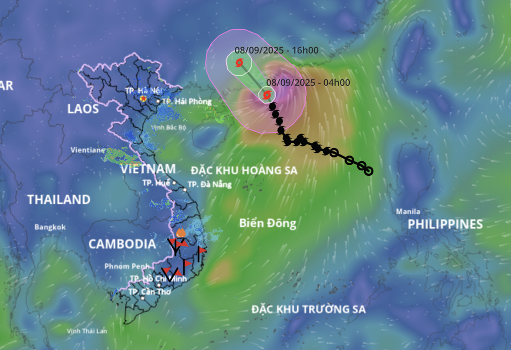 Bão Tapah tăng cấp và di chuyển nhanh, miền Bắc sắp mưa to - 1 Bão Tapah tăng cấp và di chuyển nhanh, miền Bắc sắp mưa to - 1