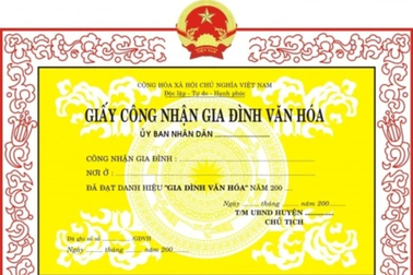 Gỡ vướng trong việc xét danh hiệu "Gia đình văn hóa"