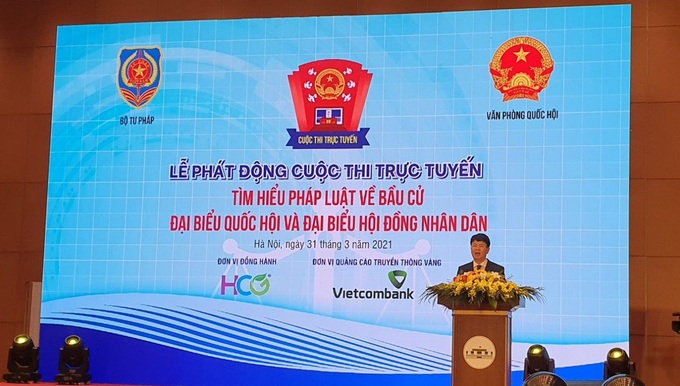 Phát động cuộc thi “Tìm hiểu pháp luật về bầu cử Quốc hội và Hội đồng nhân dân” - Ảnh 1.