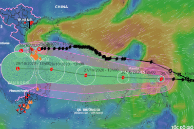 Bão Molave vào Biển Đông sẽ liên tục tăng cường độ