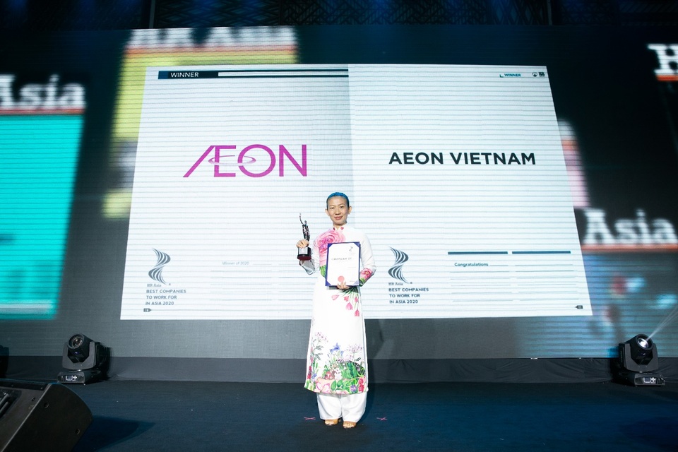 AEON Việt Nam hai năm liên tiếp đạt giải “Nơi làm việc tốt nhất Châu Á” - 1 AEON Việt Nam hai năm liên tiếp đạt giải “Nơi làm việc tốt nhất Châu Á” - 1