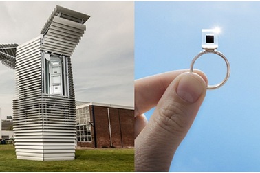 Tháp hút bụi làm sạch không khí có thể tạo ra kim cương