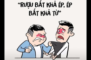 Ép người khác uống rượu bia sẽ vi phạm pháp luật