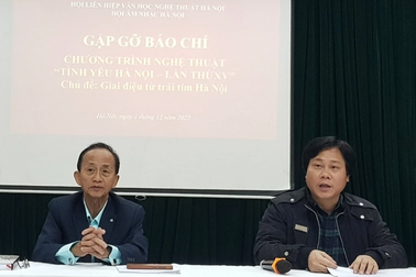 Tôn vinh 3 nhạc sĩ trong chương trình âm nhạc "Tình yêu Hà Nội"