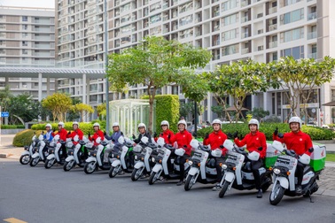 Honda Việt Nam hợp tác Lotteria Việt Nam triển khai dự án dùng xe điện giao hàng