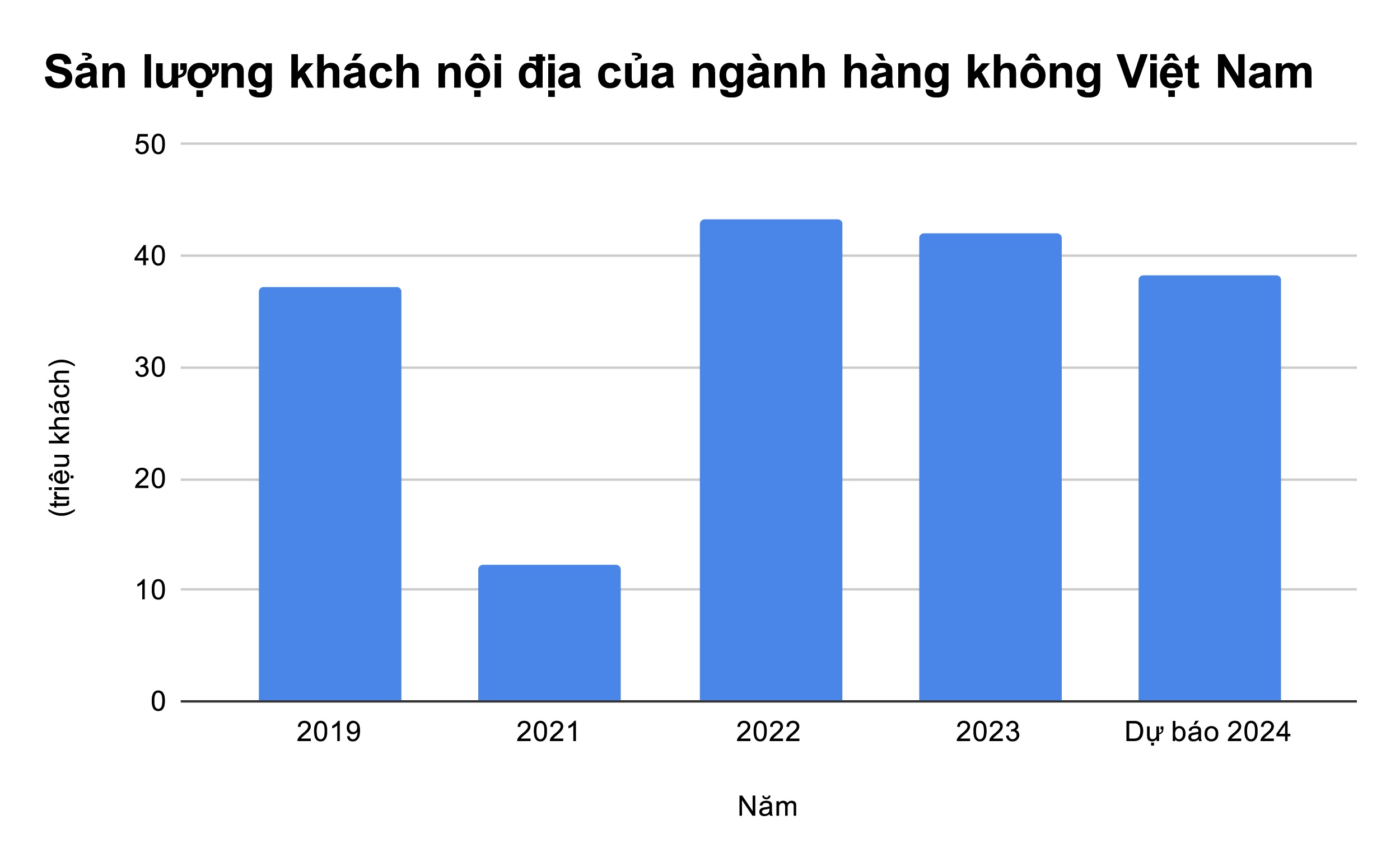 Dự báo sụt giảm khách bay nội địa 2 năm liên tiếp - 1