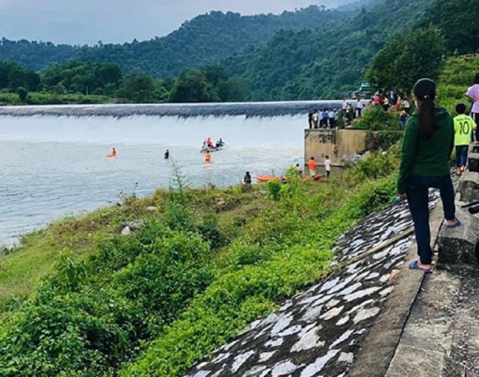 Đập nước nơi em H. bị chết đuối