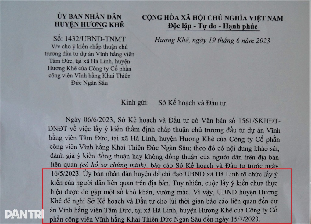 Dự án công viên nghĩa trang chưa lấy ý kiến đã bị dân phản đối - 3 Dự án công viên nghĩa trang chưa lấy ý kiến đã bị dân phản đối - 3