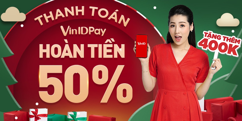 Đón Giáng sinh, nhận hoàn tiền 50% cùng bộ ưu đãi lên đến 500.000VNĐ từ VinID Pay - 1 Đón Giáng sinh, nhận hoàn tiền 50% cùng bộ ưu đãi lên đến 500.000VNĐ từ VinID Pay - 1