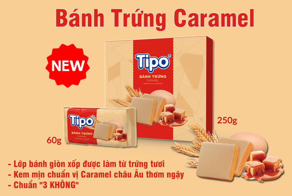 Tipo Bánh trứng Caramel ngọt ngào 3 không - 4 Tipo Bánh trứng Caramel ngọt ngào 3 không - 4