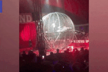 Tiết mục xiếc mạo hiểm gặp sai sót nghiêm trọng