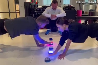 David và Victoria Beckham luyện tập thể hình cùng nhau