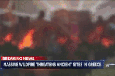 Hứng sóng nhiệt kỷ lục trong 30 năm, Hy Lạp vật lộn với cháy rừng