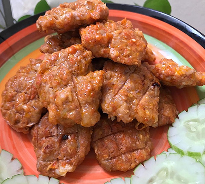 Món thịt viên nướng thành phẩm. Ảnh: Nguyễn Tâm 