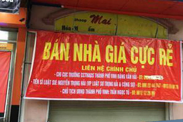 Làn sóng bán nhà đất đang lan rộng cả nước