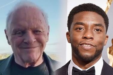 Anthony Hopkins phản ứng khi chiến thắng tài tử "Báo Đen" Chadwick Boseman
