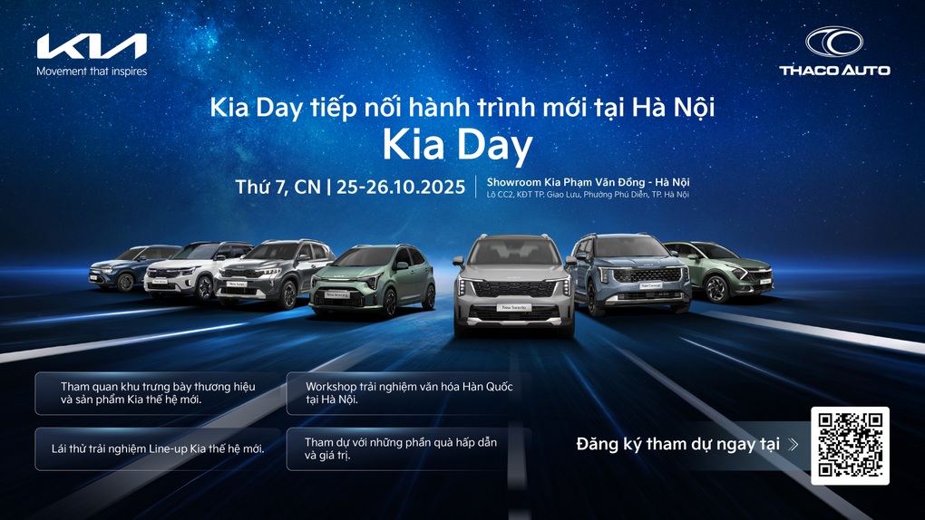 Kia Day Hà Nội: Trải nghiệm các mẫu xe SUV Kia thế hệ mới - 1 Kia Day Hà Nội: Trải nghiệm các mẫu xe SUV Kia thế hệ mới - 1