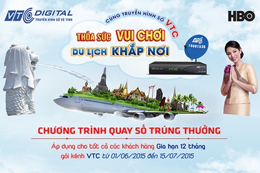 Thỏa sức vui chơi, du lịch khắp nơi với Truyền hình vệ tinh VTC