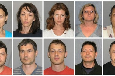 Mỹ lần đầu công bố ảnh 10 điệp viên Nga