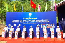 Khởi công dự án đường dây 500kV đầu tiên đưa điện gió từ Lào về Việt Nam