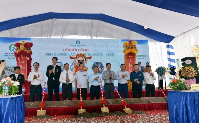 Lễ khởi công Viện dưỡng lão Phương Đông Asahitạisố 9, Phố Viên, phường Cổ Nhuế 2, quận Bắc Từ Liêm, Hà Nội.