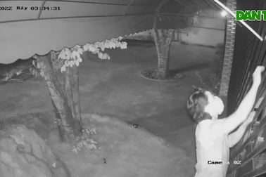 Tên trộm đột nhập quán cà phê qua khe hở rộng hơn gang tay