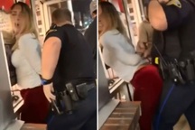 Cô gái xinh đẹp có hành động lố bịch gây "đỏ mặt" với nam cảnh sát khi bị bắt