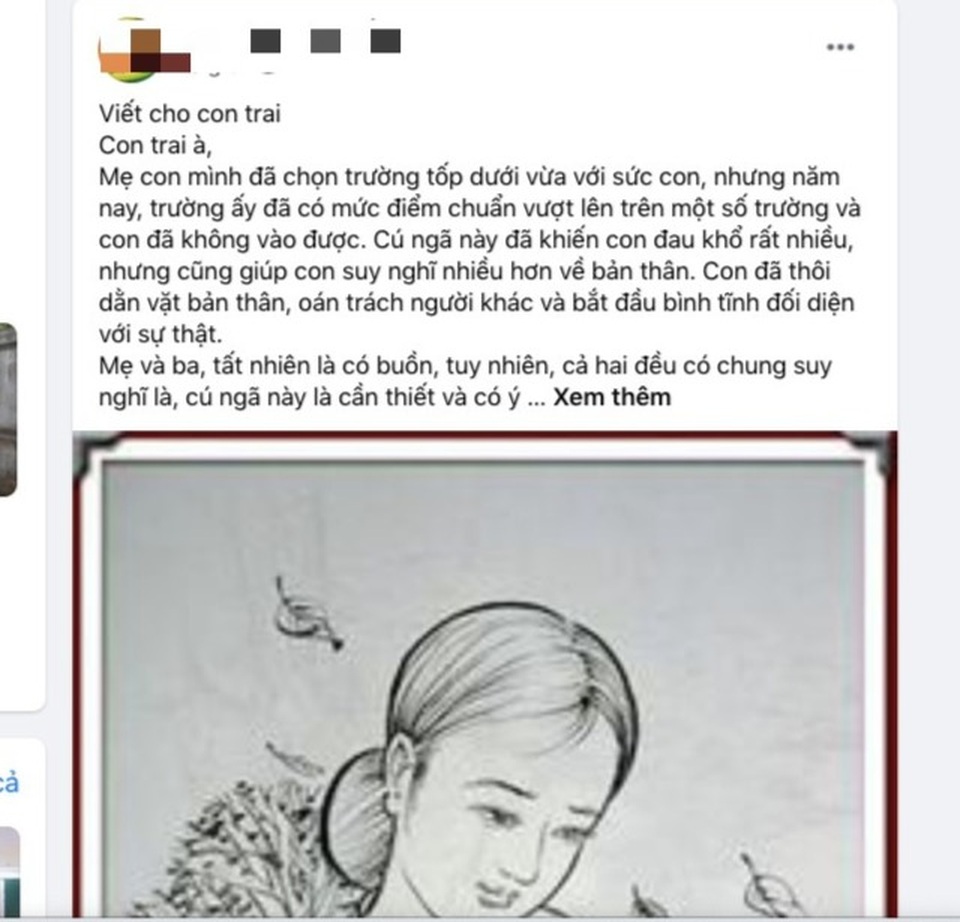 Ấm áp bức thư cô Phó Hiệu trưởng ở Đà Nẵng viết cho con trai thi rớt lớp 10 - 2 Ấm áp bức thư cô Phó Hiệu trưởng ở Đà Nẵng viết cho con trai thi rớt lớp 10 - 2
