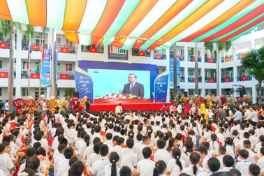 Ấn tượng lễ khai giảng năm học mới tại Hệ thống Giáo dục Lý Thái Tổ