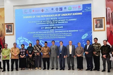 CT Group ký Ghi nhớ hợp tác với Bộ Kế hoạch Phát triển Quốc gia Indonesia