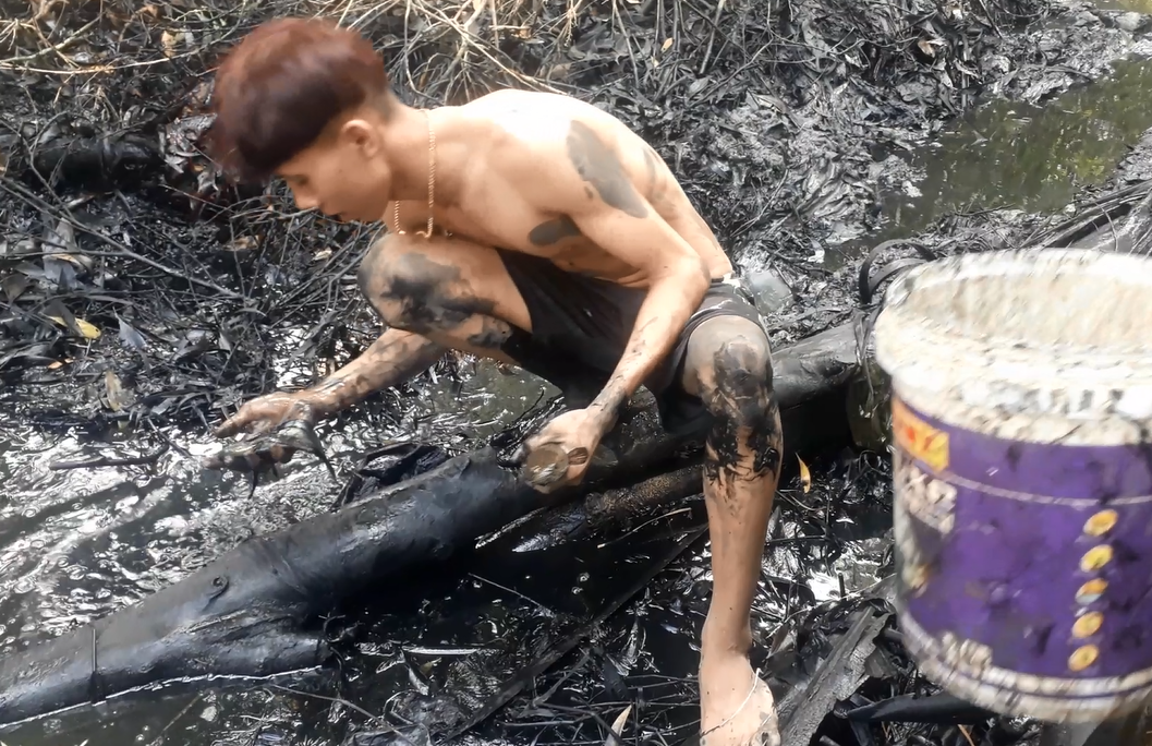 Háo hức tát ao, bắt cá ngày Tết - 7