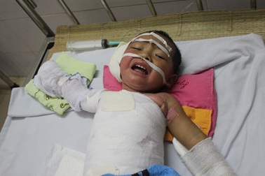 Bé Đạt sắp được xuất viện