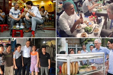 Khi các nguyên thủ khám phá ẩm thực vỉa hè Việt Nam