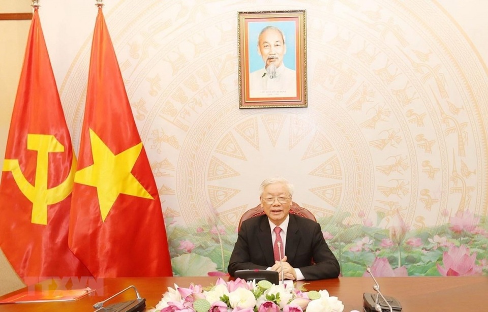 Tổng Bí thư, Chủ tịch nước điện đàm với Chủ tịch Trung Quốc - 1 Tổng Bí thư, Chủ tịch nước điện đàm với Chủ tịch Trung Quốc - 1