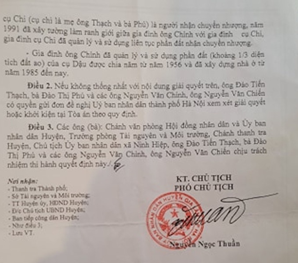 Chủ tịch TP Hà Nội chỉ đạo giải quyết khiếu nại của người dân - 4 Chủ tịch TP Hà Nội chỉ đạo giải quyết khiếu nại của người dân - 4