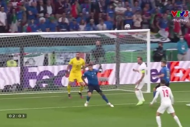 Luke Shaw mở tỷ số cho Anh trước Italia