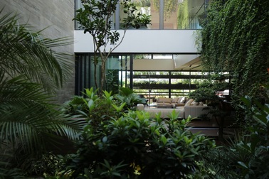 Ngôi nhà Đà Nẵng "treo" vườn ở mặt tiền để chống nắng