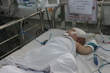 Bé bị đâm xuyên não bình phục tốt sau ca mổ lần 2