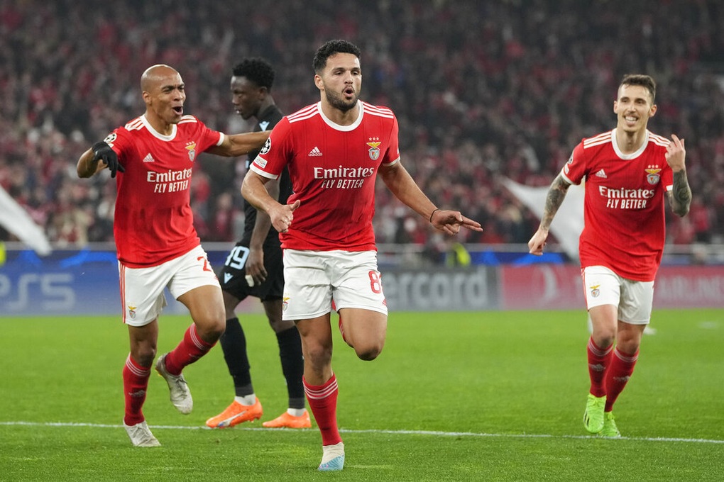 Thắng chung cuộc Club Brugge 7-1, Benfica tiến vào tứ kết Champions League - 1 Thắng chung cuộc Club Brugge 7-1, Benfica tiến vào tứ kết Champions League - 1