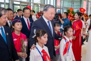Tổng Bí thư Tô Lâm đánh trống khai giảng năm học 2025-2026