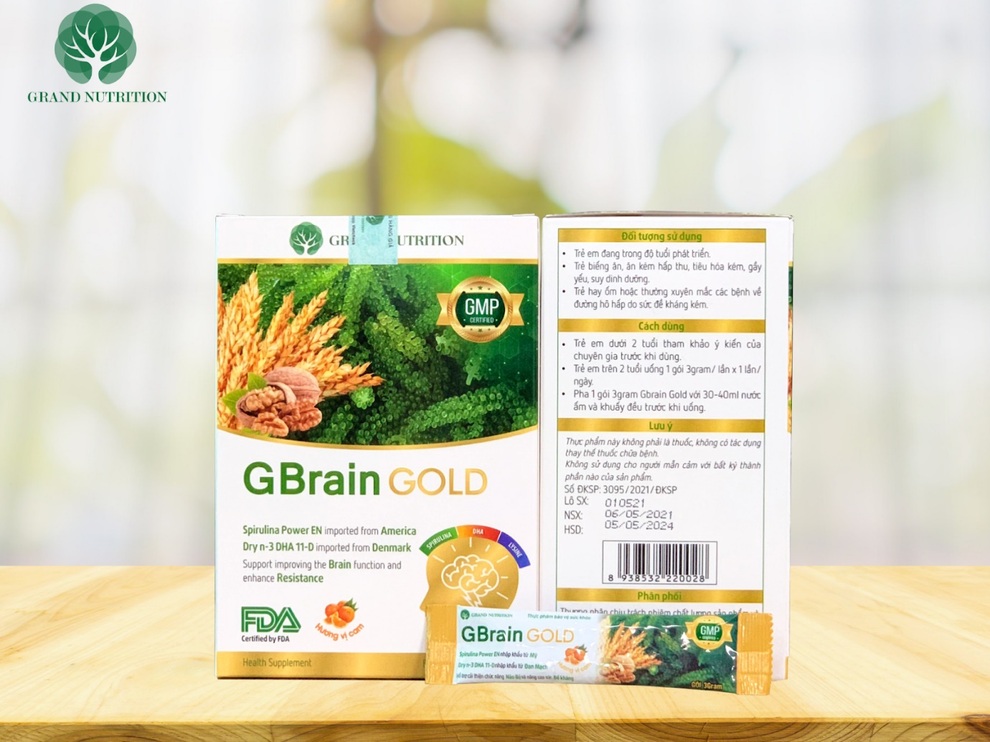 Grand Nutrition ra mắt dòng sản phẩm cao cấp mới: Cốm trí não GBrain Gold - 1 Grand Nutrition ra mắt dòng sản phẩm cao cấp mới: Cốm trí não GBrain Gold - 1