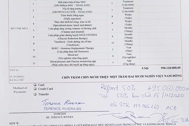 Phòng khám bị buộc trả lại bệnh nhân gần nửa tỷ đồng