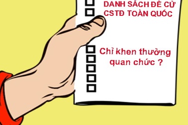 Khen thưởng tập trung “về tay” cán bộ, lãnh đạo