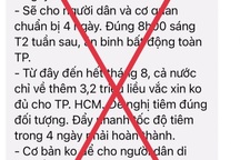 TPHCM bác thông tin "không cho người dân di chuyển trong 7 ngày"