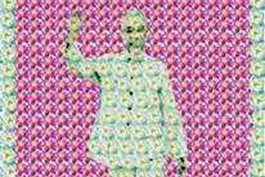 Bức tranh Chủ tịch Hồ Chí Minh bằng hoa sen lớn nhất thế giới