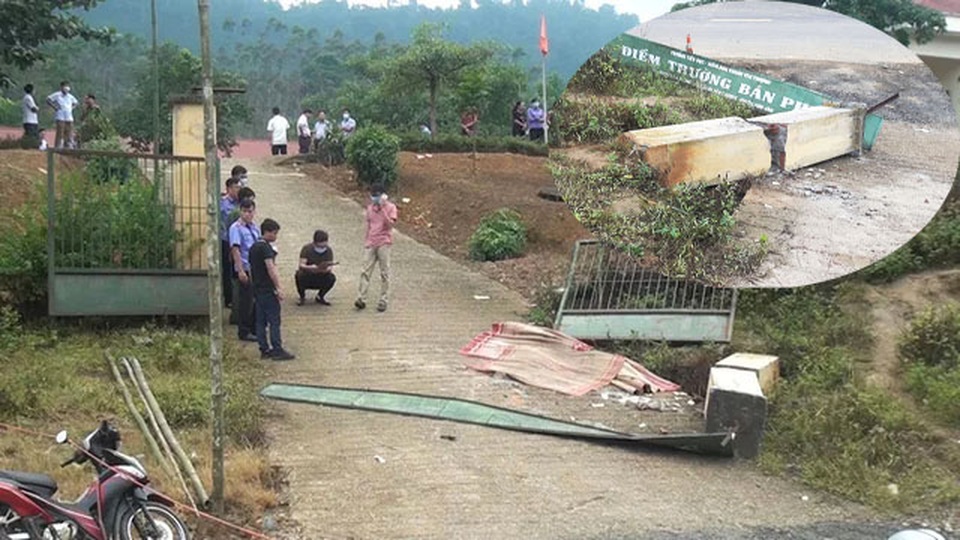 Vụ cổng trường đổ đè chết 3 học sinh: Vì sao trụ cổng không có cốt thép? - 1 Vụ cổng trường đổ đè chết 3 học sinh: Vì sao trụ cổng không có cốt thép? - 1