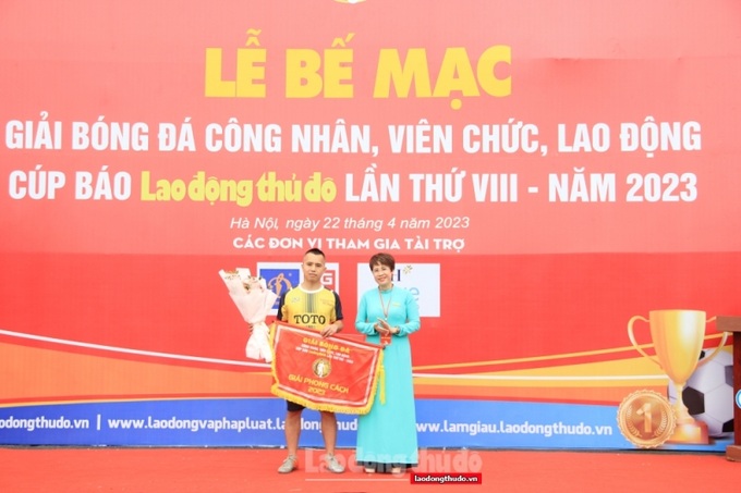 Giải Phong cách được trao cho Công ty TNHH Toto Việt Nam (thuộc Công đoàn các Khu Công nghiệp và Chế xuất Hà Nội).